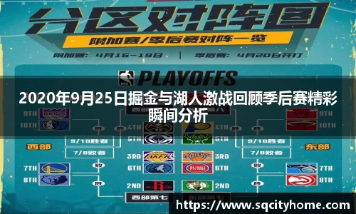 2020年9月25日掘金与湖人激战回顾季后赛精彩瞬间分析